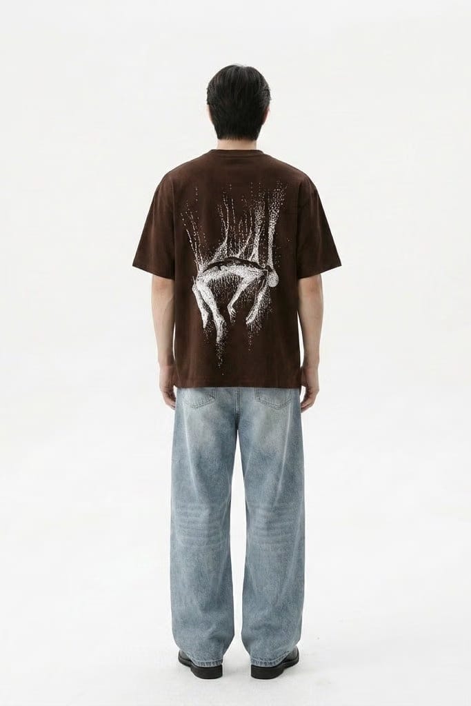 City Off Domes Signal Lost Brown T-Shirt