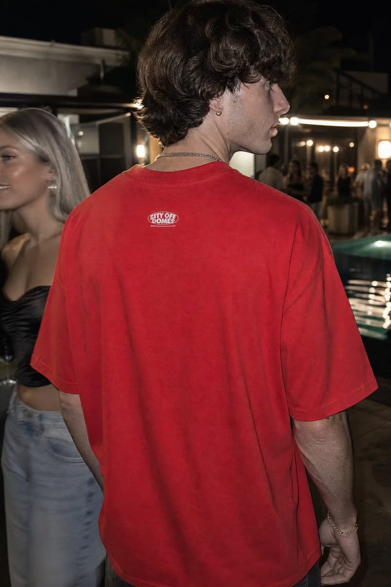 City Off Domes Silent Mind Red T-Shirt