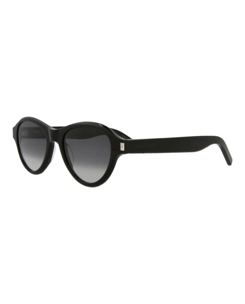 Saint Laurent Round Oval Sunglasses Black/Black/Grey (SL520SUNSE-30013041-001)