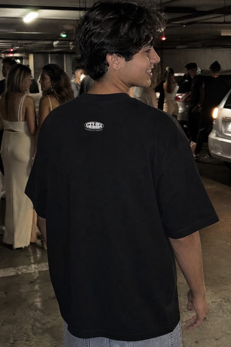 City Off Domes Urban Glitch Black T-Shirt