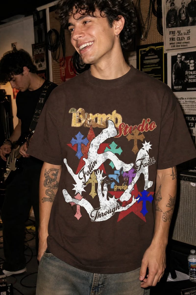 City Off Domes Urban Glitch Brown T-Shirt