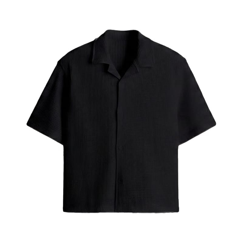 City Off Domes Waffle Shirt Black
