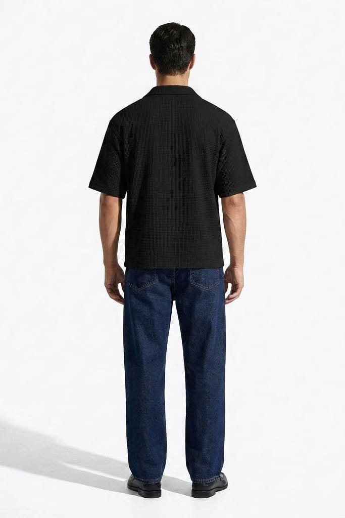 City Off Domes Waffle Shirt Black