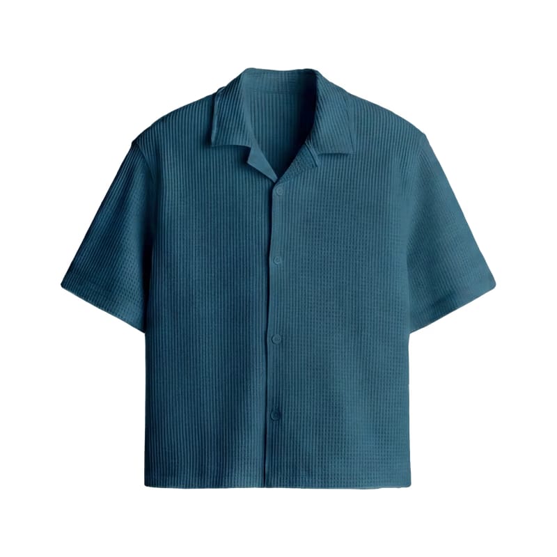 City Off Domes Waffle Shirt Teal