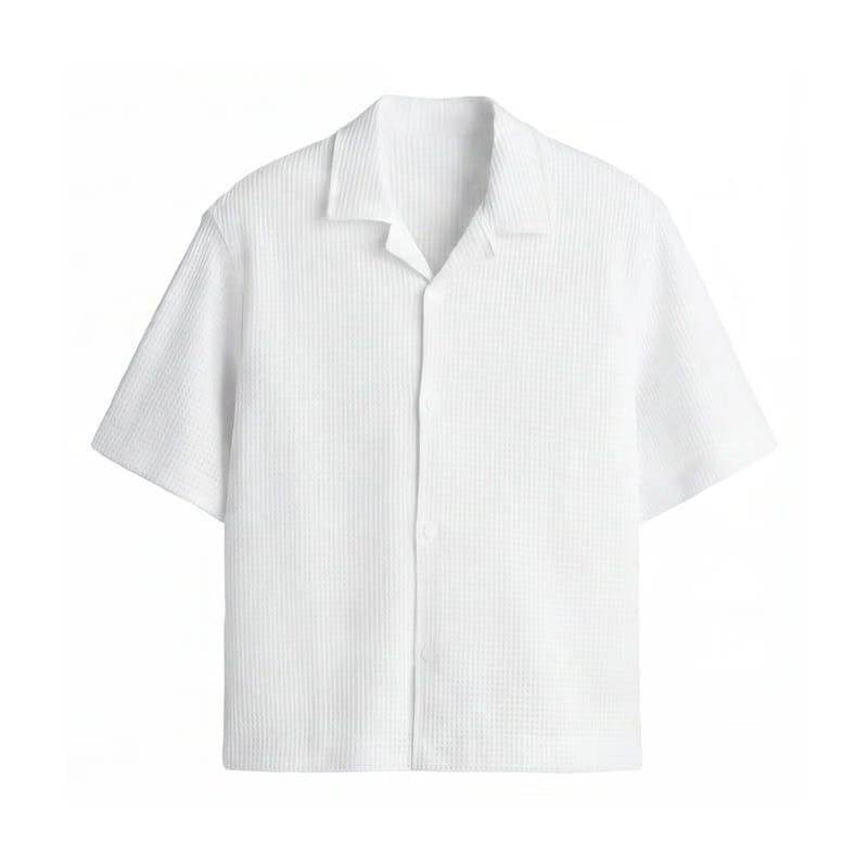 City Off Domes Waffle Shirt White