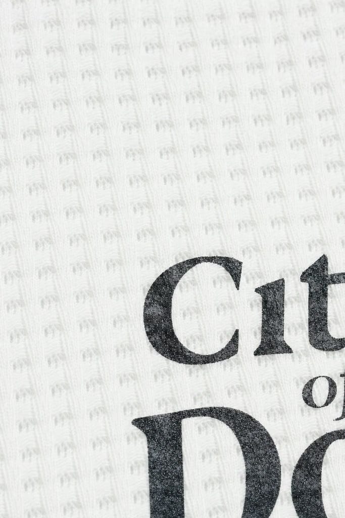 City Off Domes Waffle Shirt White