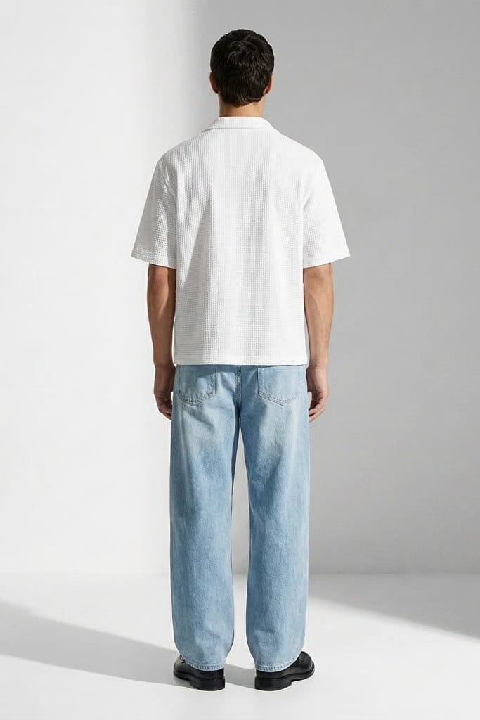City Off Domes Waffle Shirt White