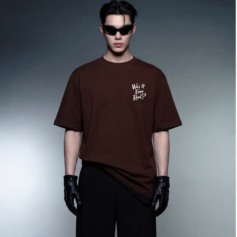Blacklist Was It Ever Real T-Shirt Brown