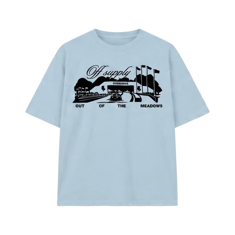 Off Supply Out Of The Meadows Classic T-shirt Ice Blue