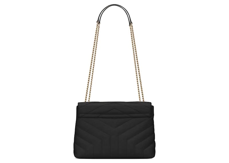 Saint Laurent Loulou Small Chain Bag Matelasse Y Black/Gold