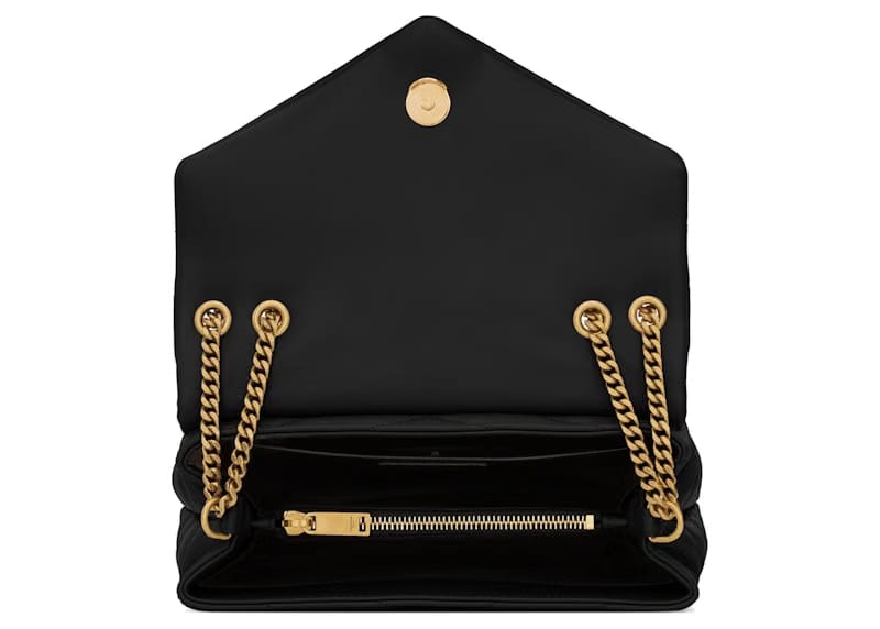 Saint Laurent Loulou Small Chain Bag Matelasse Y Black/Gold