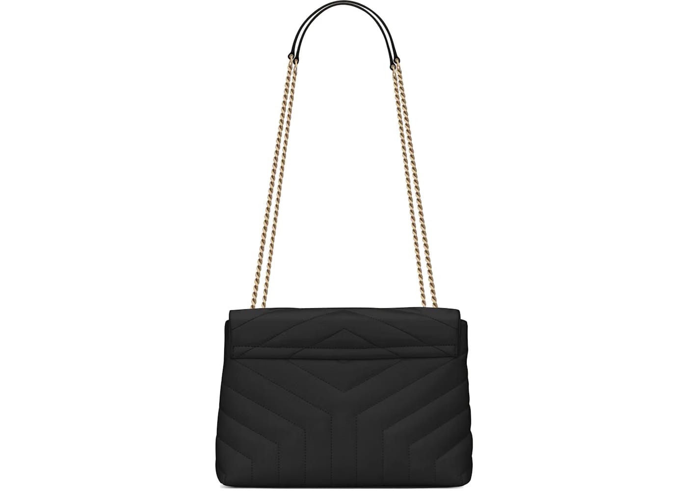 Saint Laurent Loulou Small Chain Bag Matelasse Y Black/Gold