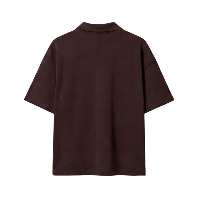 Off Supply Westwood Tennis Club Brown Quarter Zip T-shirt