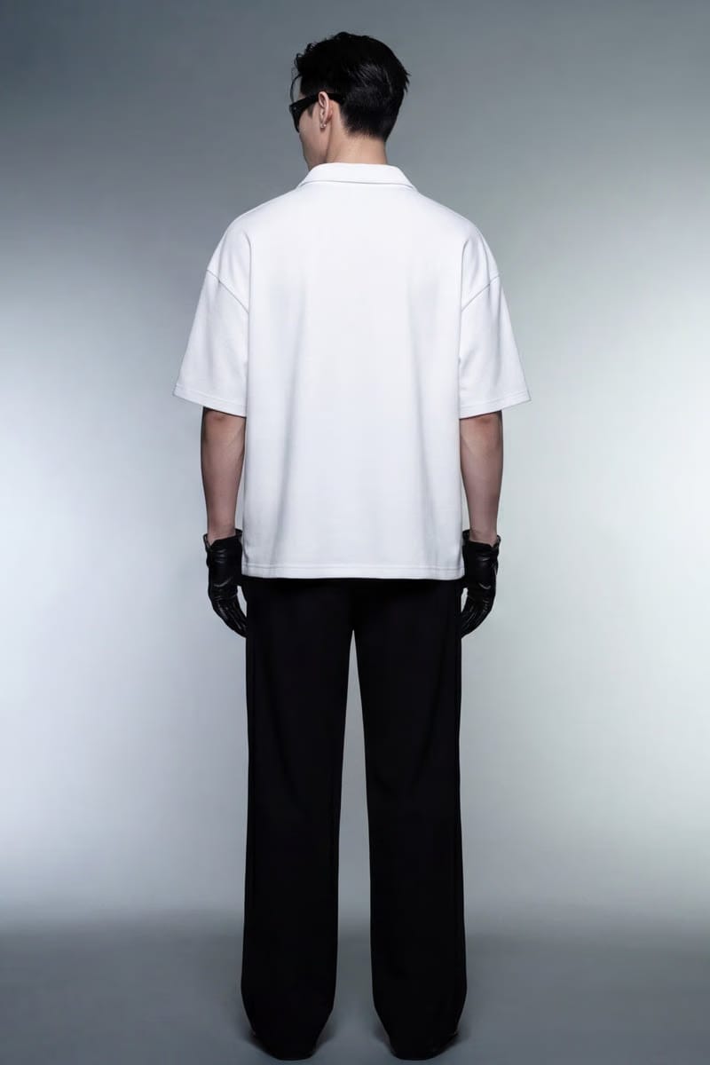 Off Supply Westwood Tennis Club White Quarter Zip T-shirt