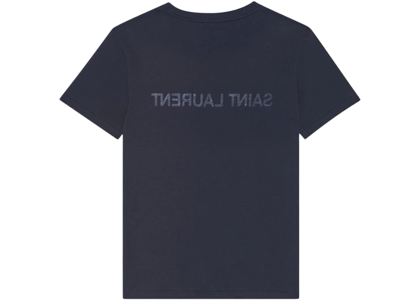 Saint Laurent Reverse Logo T-Shirt Navy