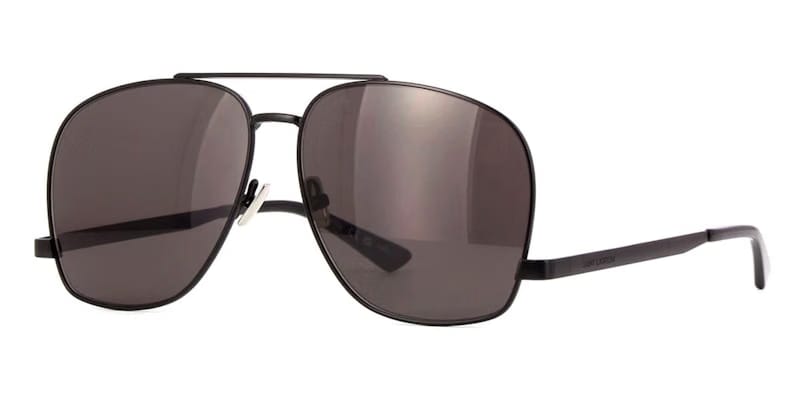 Saint Laurent Aviator Sunglasses Black/Black (SL-653-LEON-002)