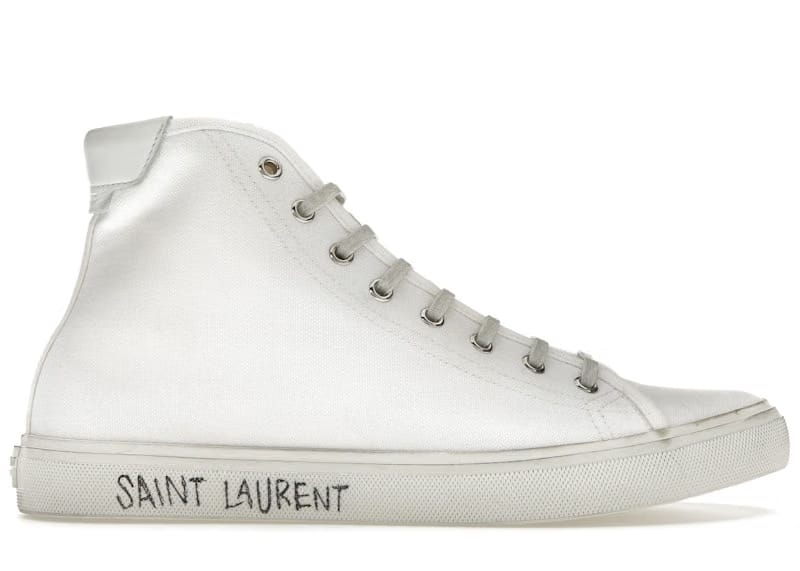 Saint Laurent Malibu Mid Optic White