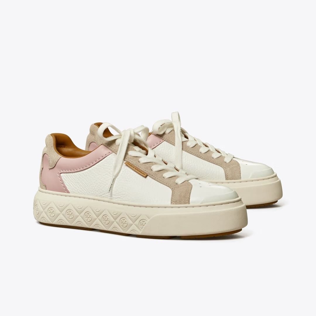 Tory Burch Ladybug Sneaker NEW IVORY / CALCARE / ROSA