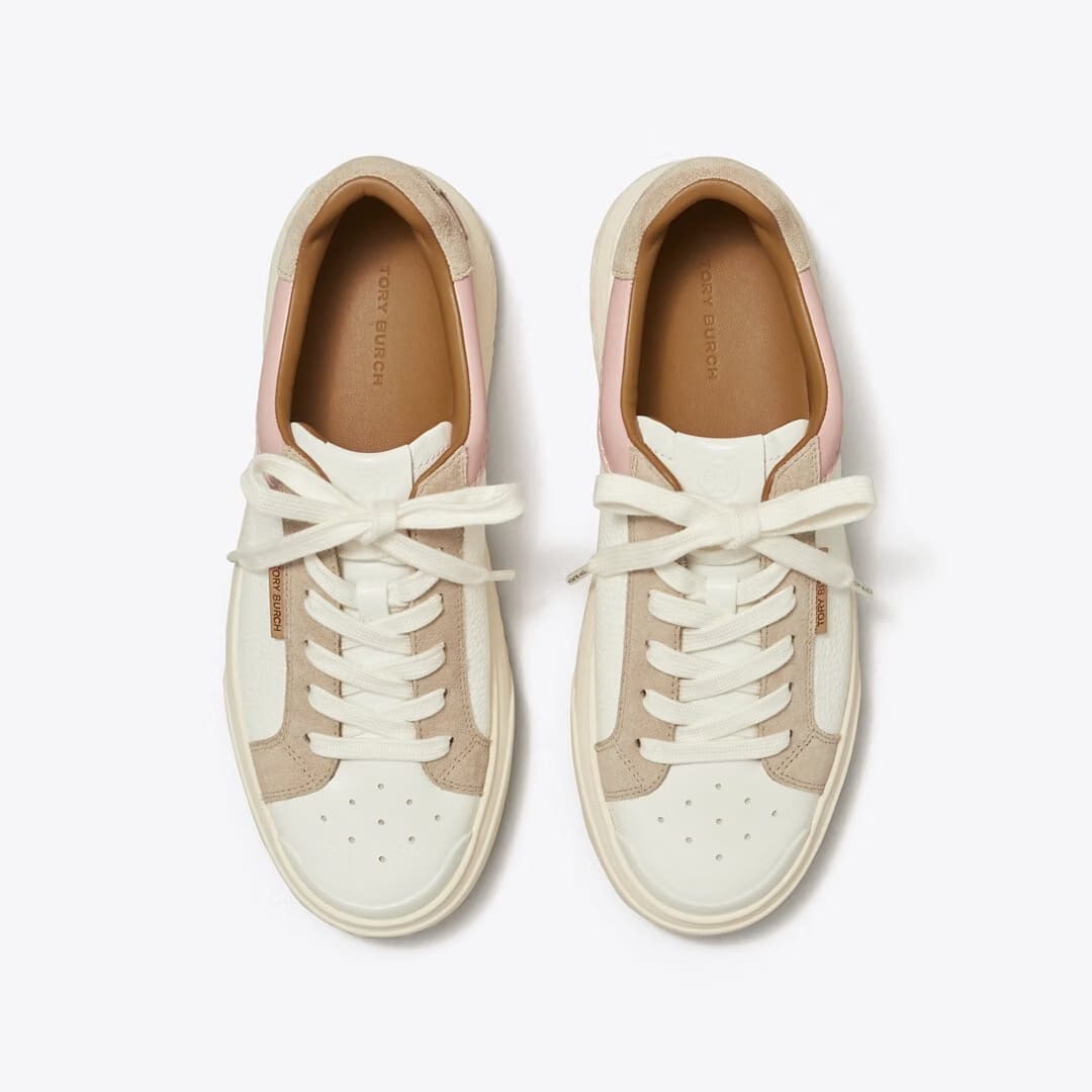 Tory Burch Ladybug Sneaker NEW IVORY / CALCARE / ROSA