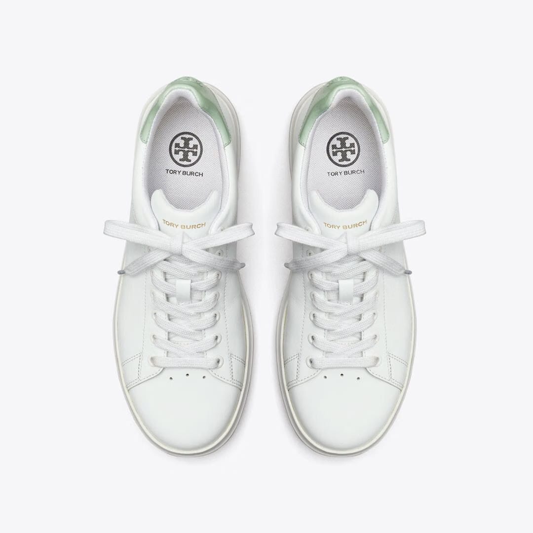 Tory Burch Howell Court Sneaker Titanium White / Mint Chip