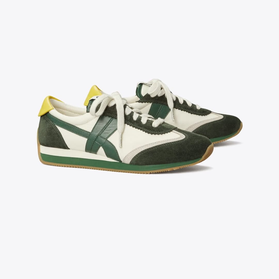 Tory Burch Hank Sneaker New Ivory / MILITARE