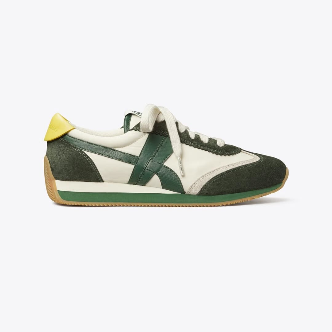 Tory Burch Hank Sneaker New Ivory / MILITARE