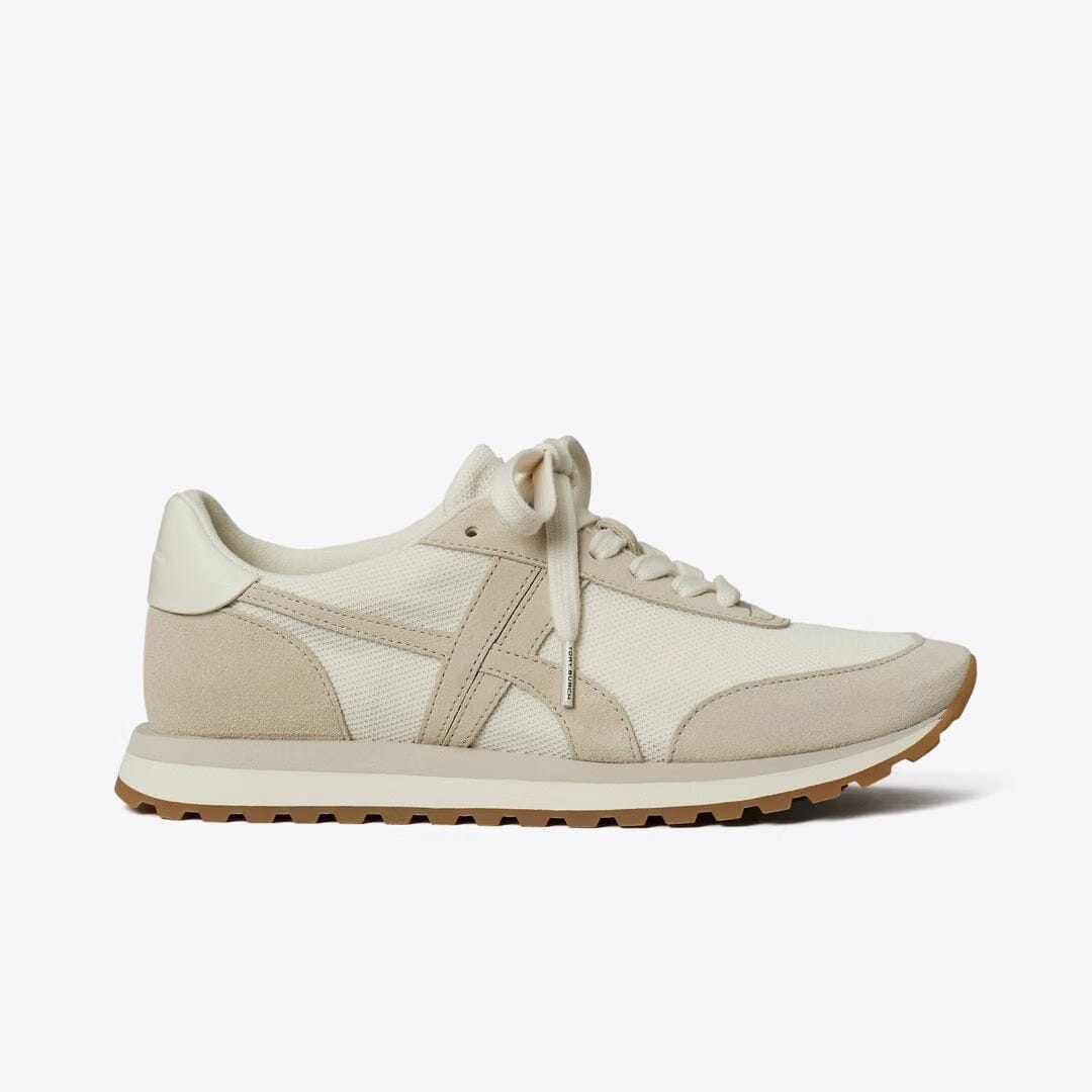 Tory Burch Hank Sneaker NEW IVORY / CALCARE / TITANIUM WHITE