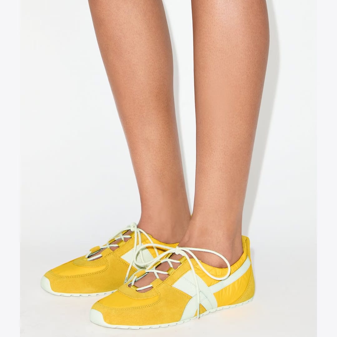 Tory Burch Hank Ballet Sneaker YELLOW / CREAM / YELLOW