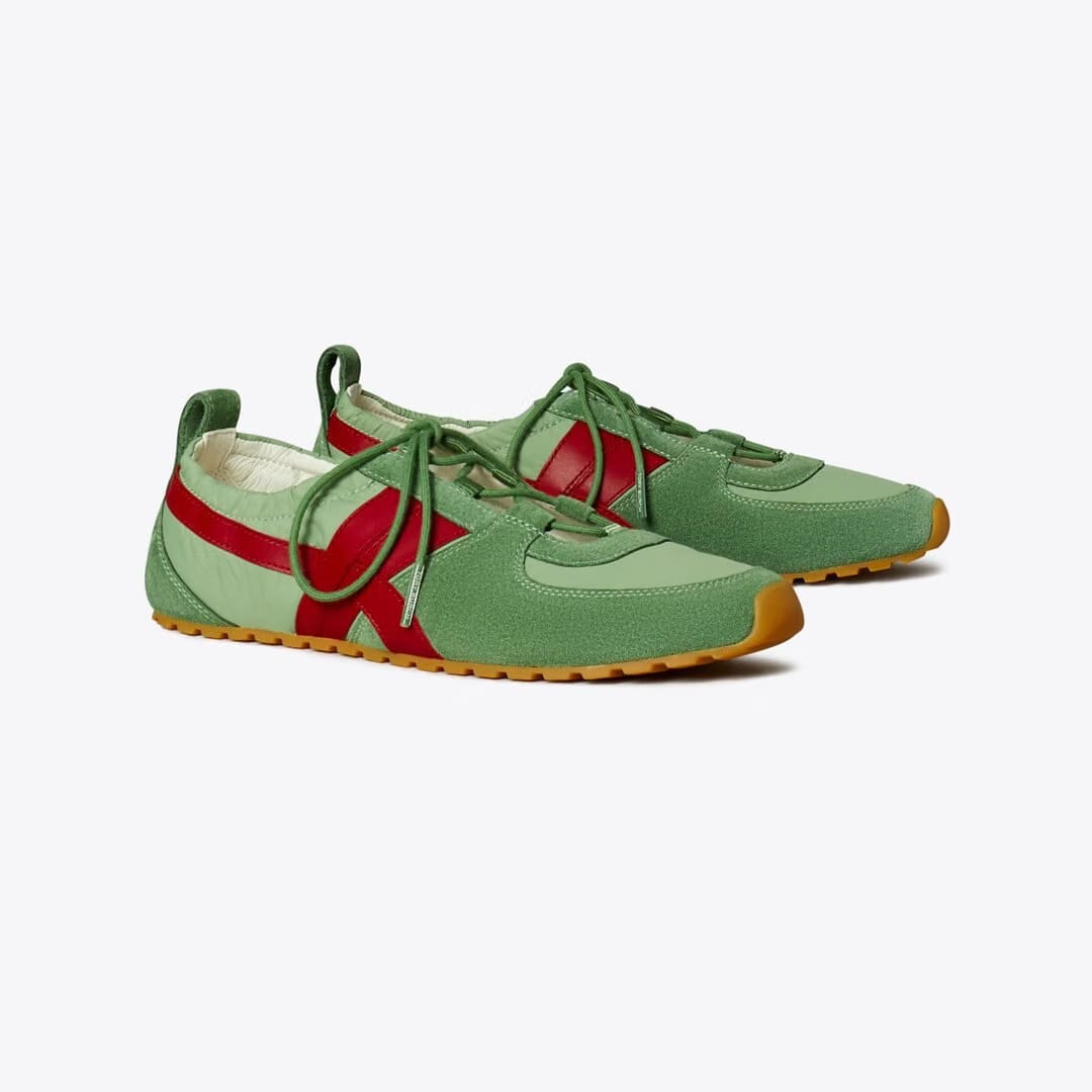Tory Burch Hank Ballet Sneaker OLIVE / TORY RED / OLIVE