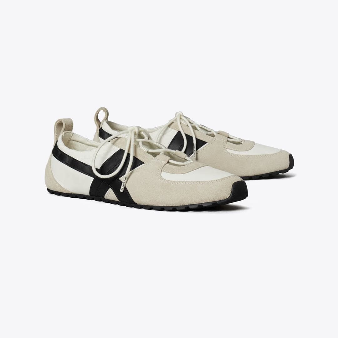 Tory Burch Hank Ballet Sneaker CREAM / PERFECT BLACK / CREAM