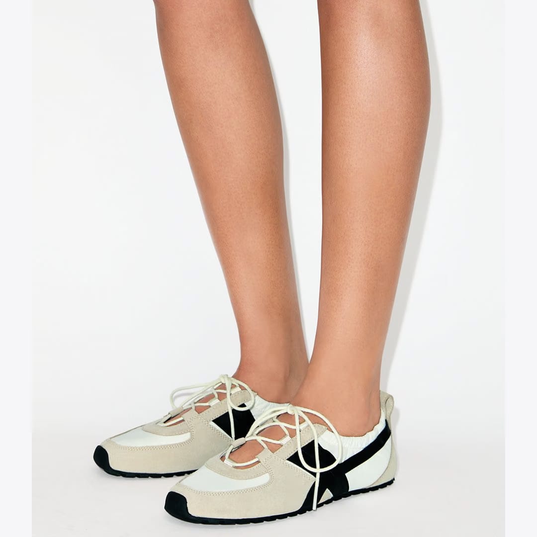 Tory Burch Hank Ballet Sneaker CREAM / PERFECT BLACK / CREAM