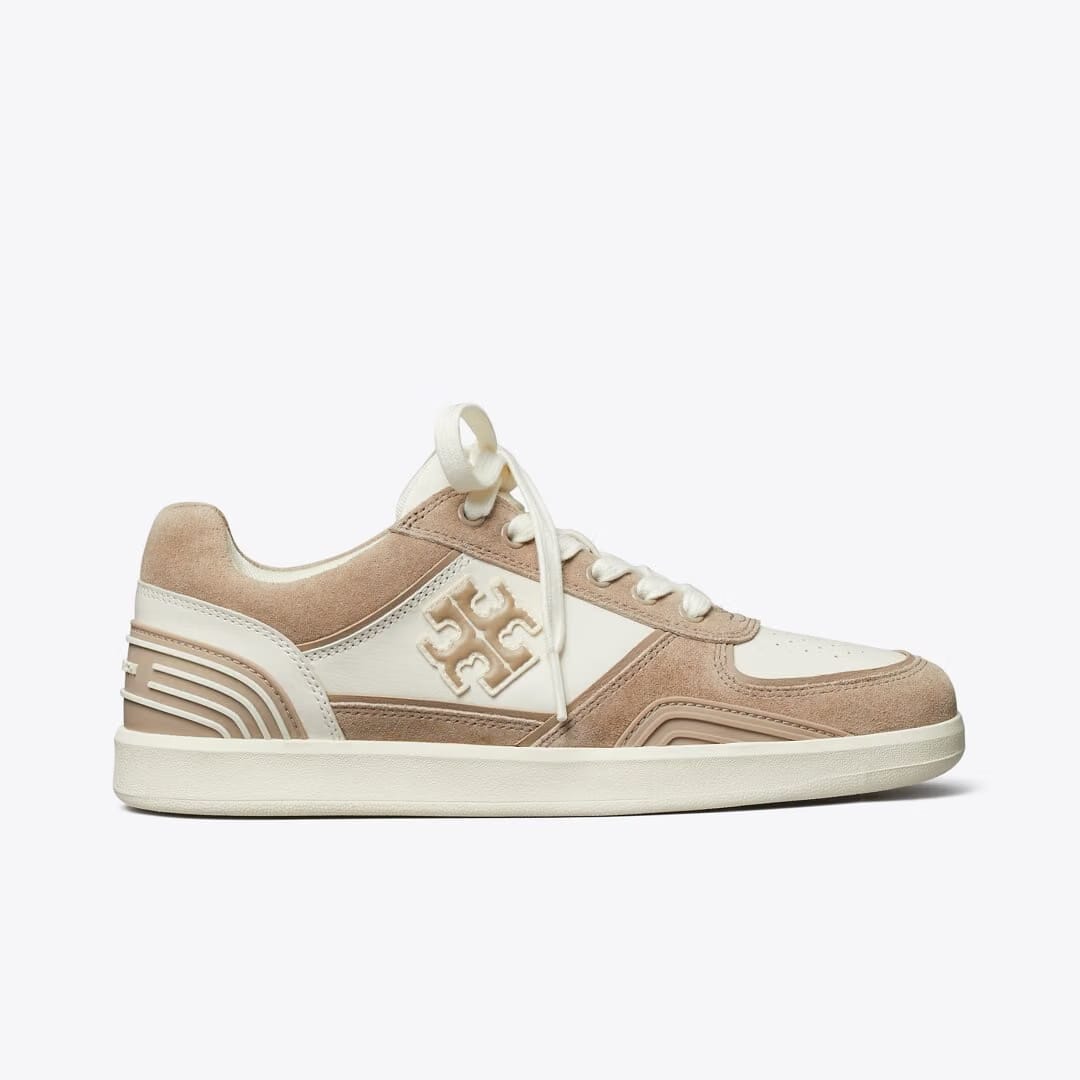 Tory Burch Clover Court Sneaker NEW IVORY / CERBIATTO