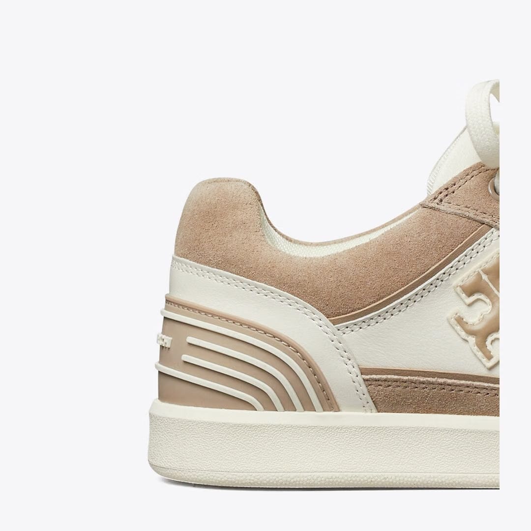 Tory Burch Clover Court Sneaker NEW IVORY / CERBIATTO