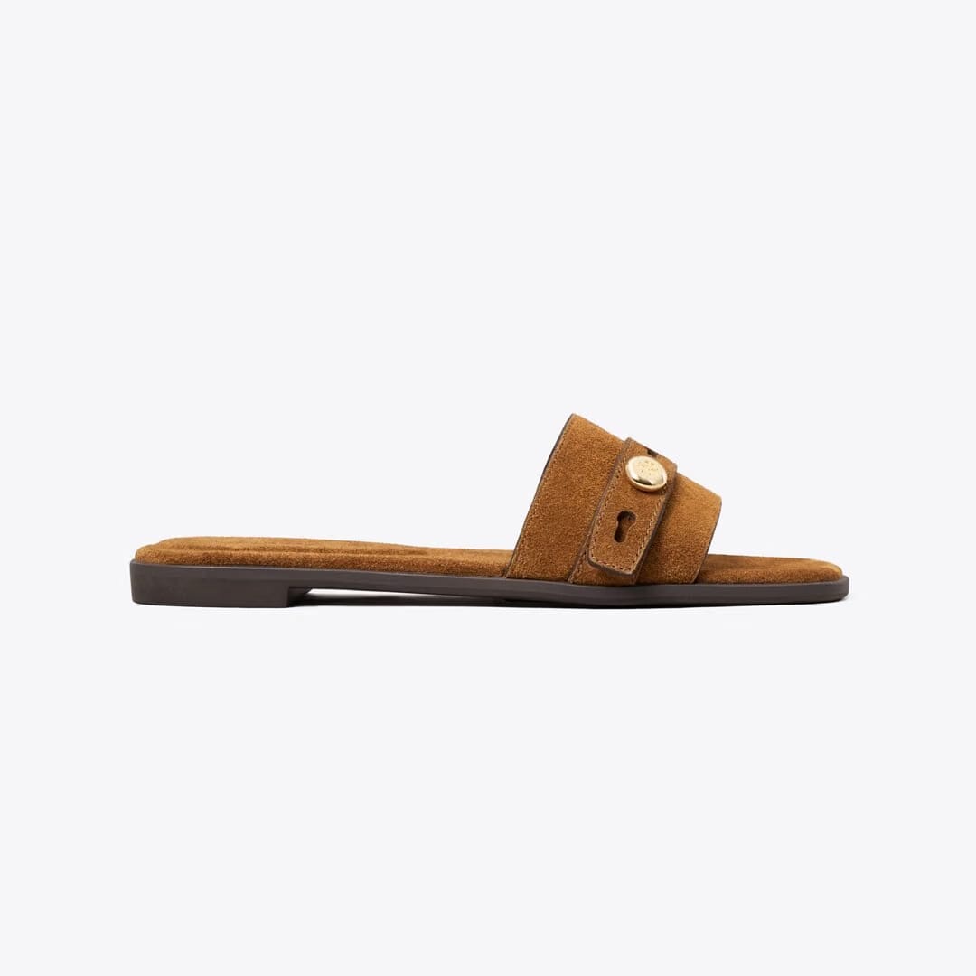 Tory Burch Romy Slide Cognac