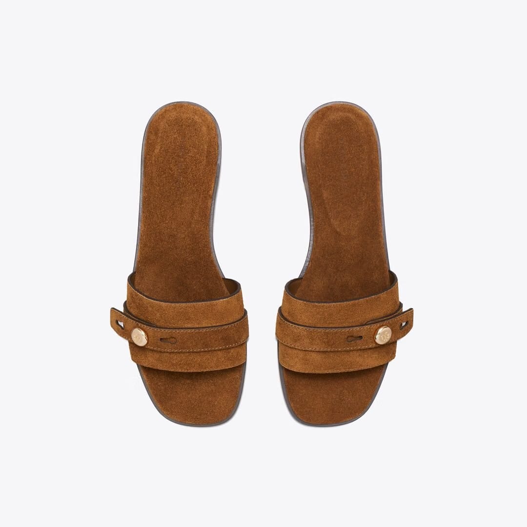 Tory Burch Romy Slide Cognac