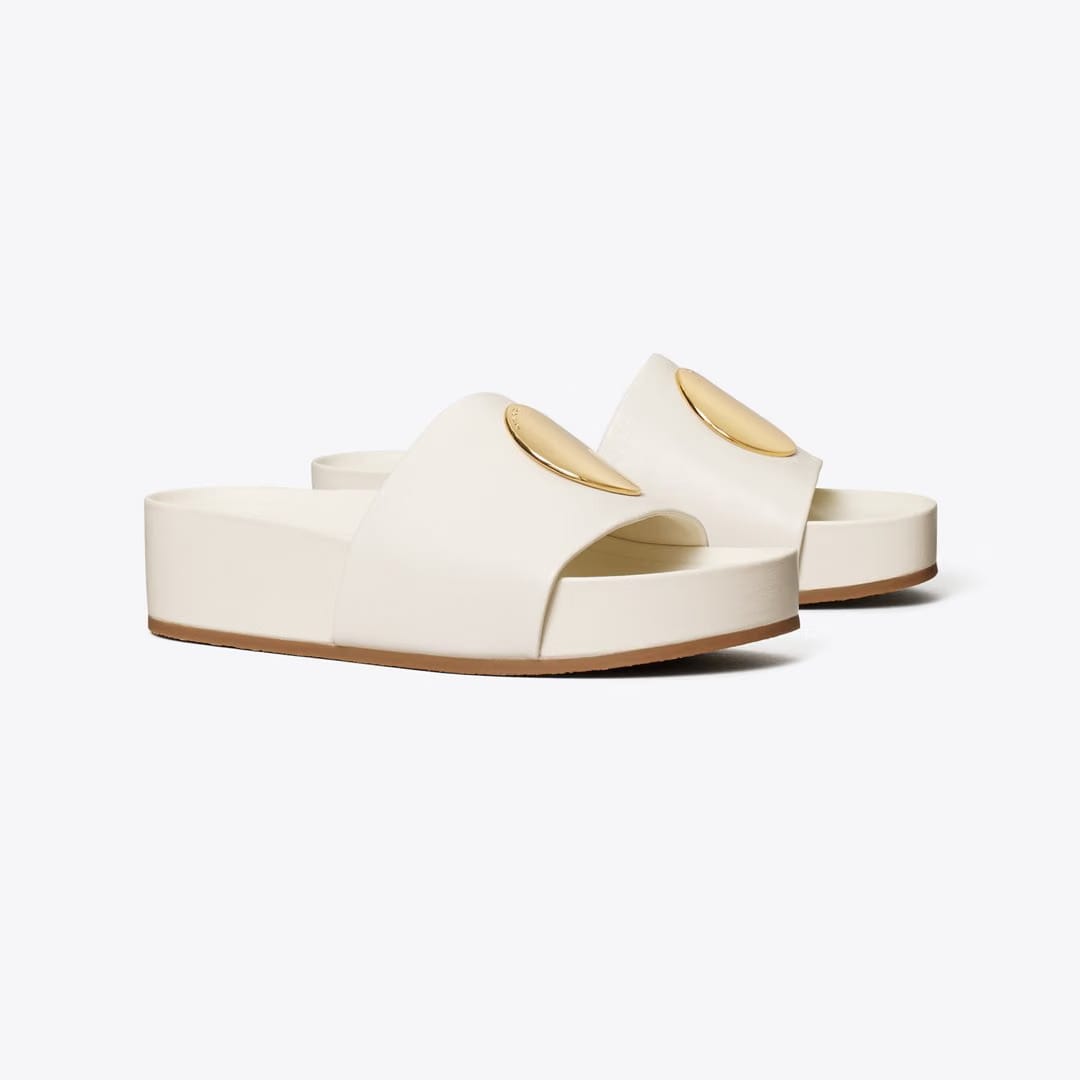 Tory Burch Patos Slide New Ivory / New Ivory