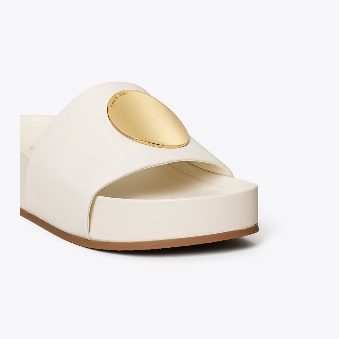 Tory Burch Patos Slide New Ivory / New Ivory