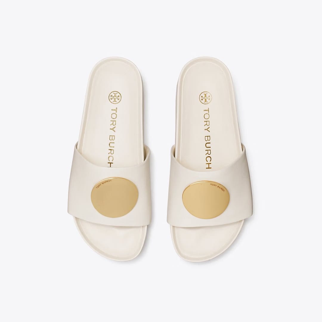 Tory Burch Patos Slide New Ivory / New Ivory