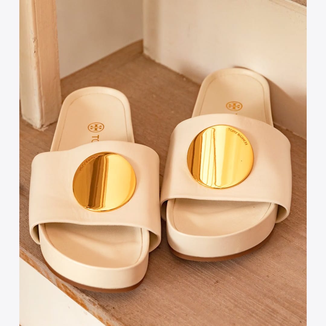 Tory Burch Patos Slide New Ivory / New Ivory
