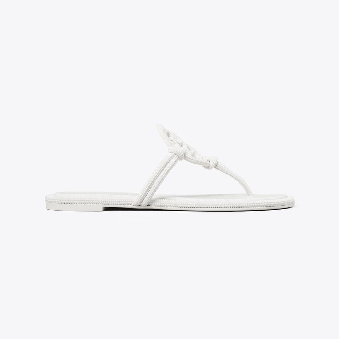 Tory Burch Miller Pav Knotted Sandal OPTIC WHITE