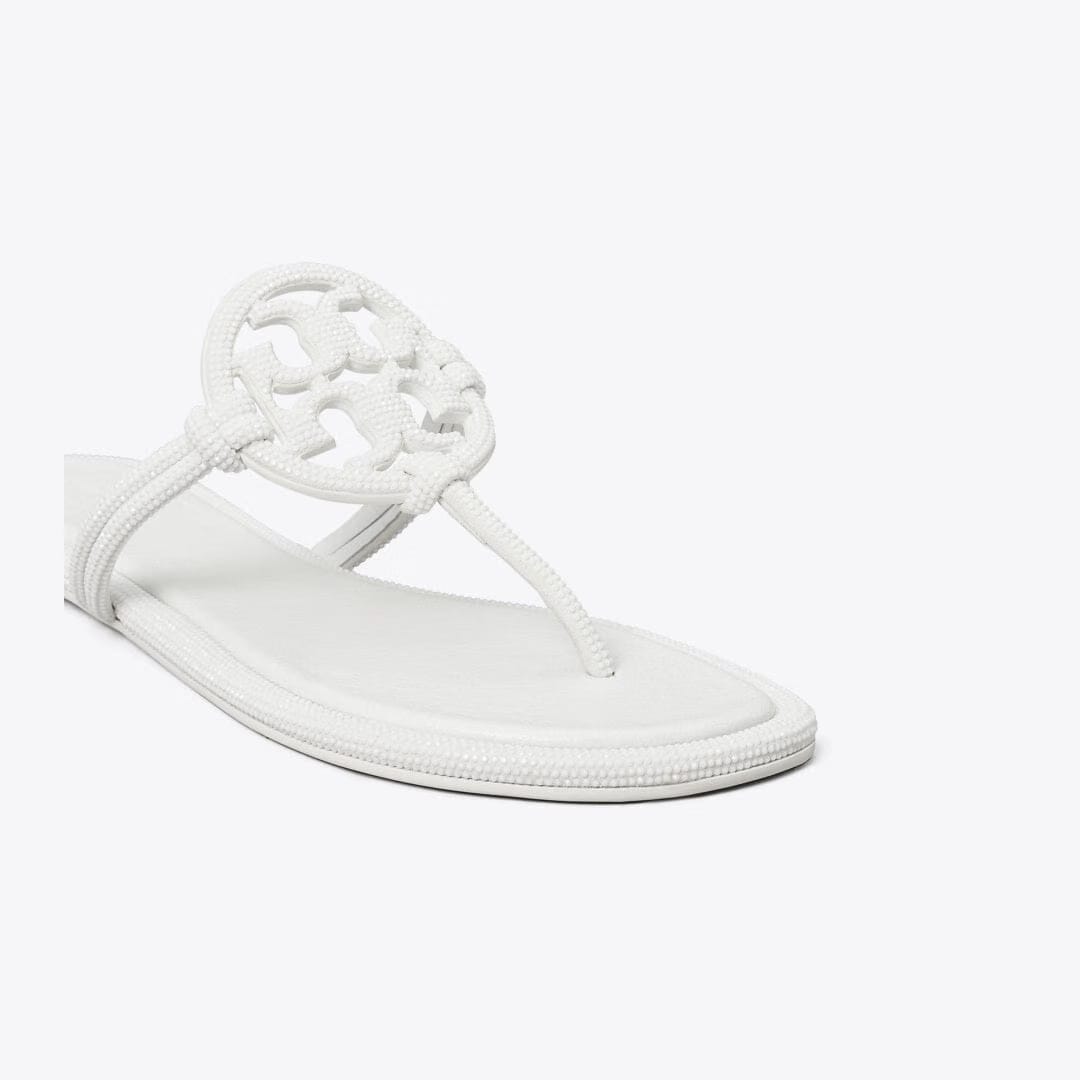 Tory Burch Miller Pav Knotted Sandal OPTIC WHITE