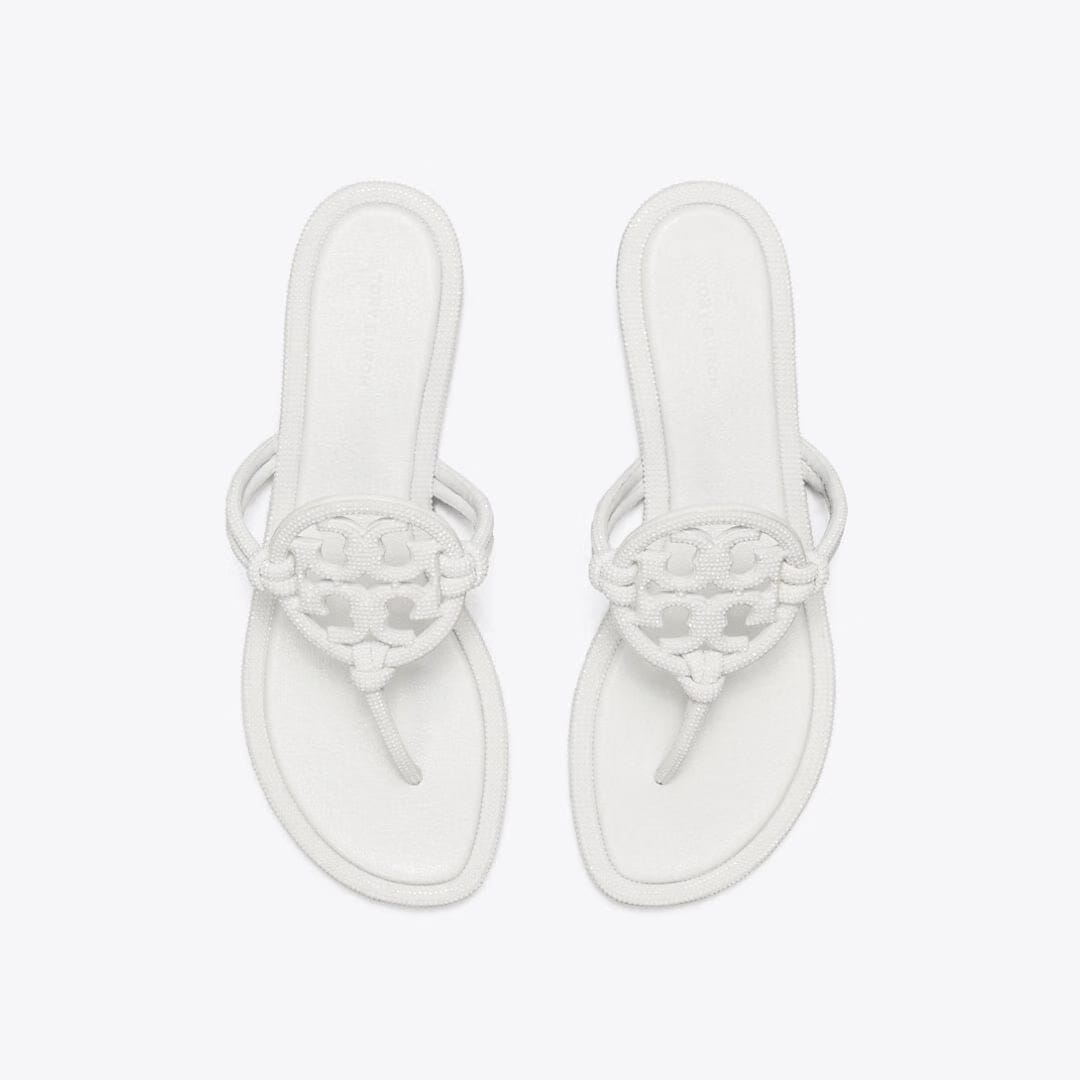 Tory Burch Miller Pav Knotted Sandal OPTIC WHITE