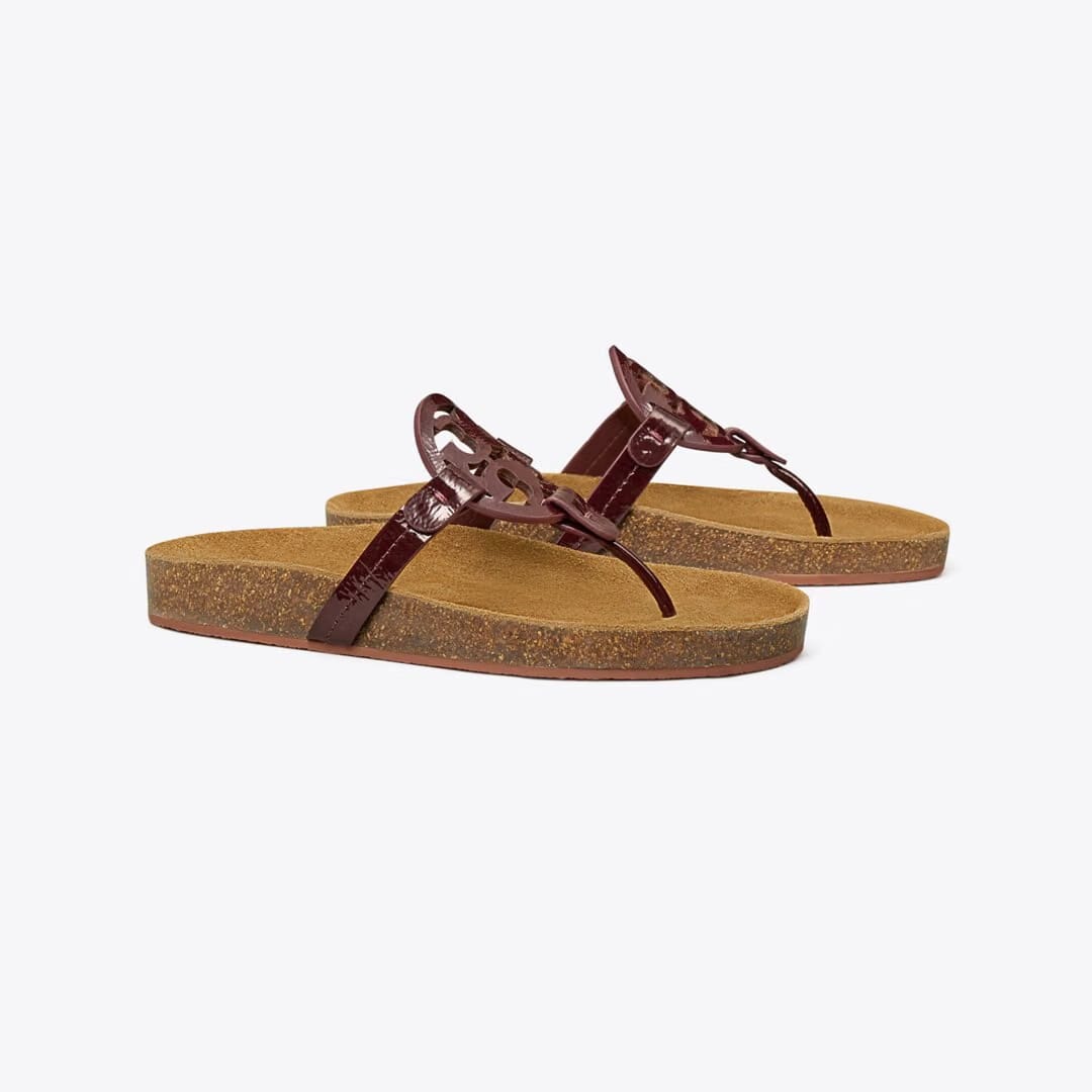 Tory Burch Miller Cloud Sandal PLUM / Natural