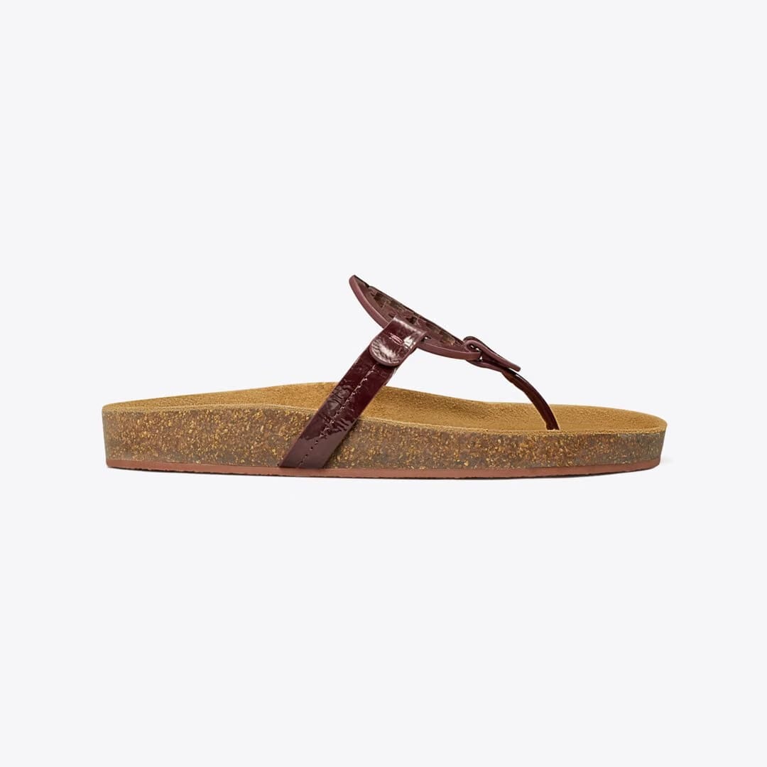 Tory Burch Miller Cloud Sandal PLUM / Natural