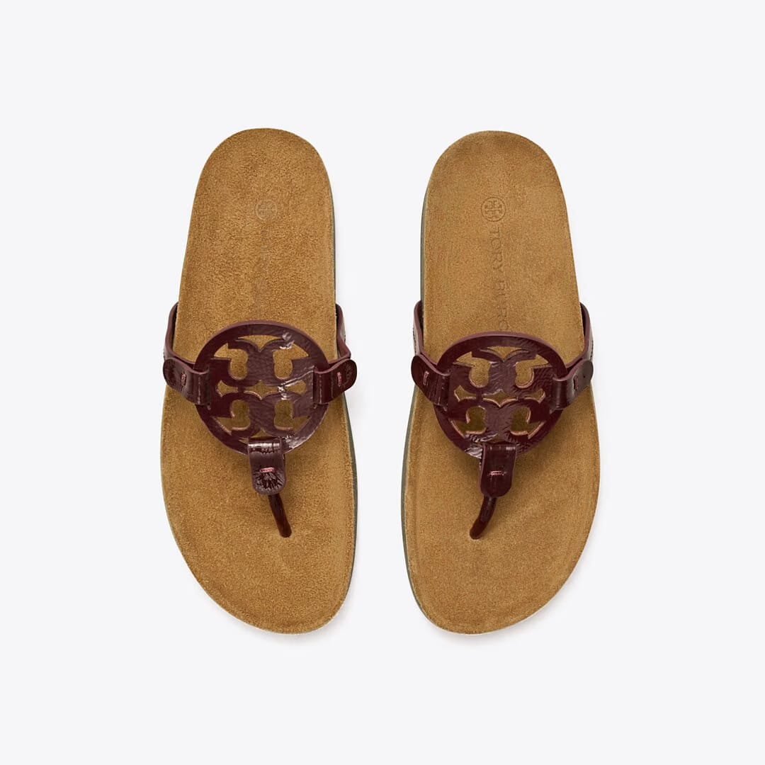 Tory Burch Miller Cloud Sandal PLUM / Natural