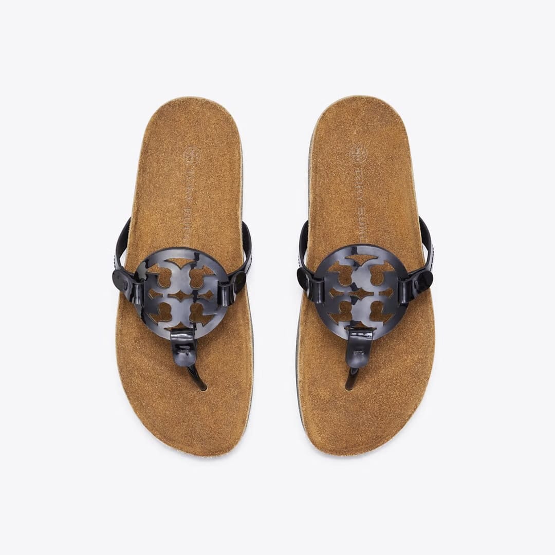 Tory Burch Miller Cloud Sandal PERFECT BLACK / Natural