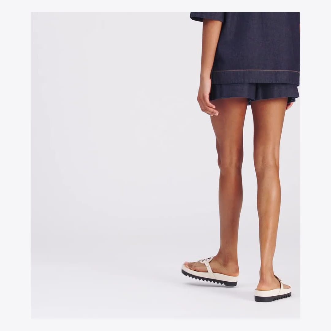 Tory Burch Miller Cloud Lug Sandal NEW CREAM / PERFECT BLACK