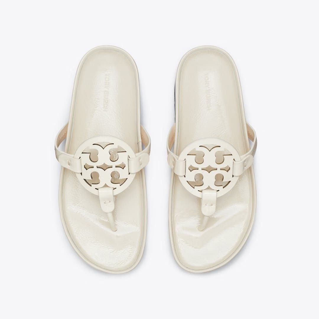 Tory Burch Miller Cloud Lug Sandal NEW CREAM / PERFECT BLACK