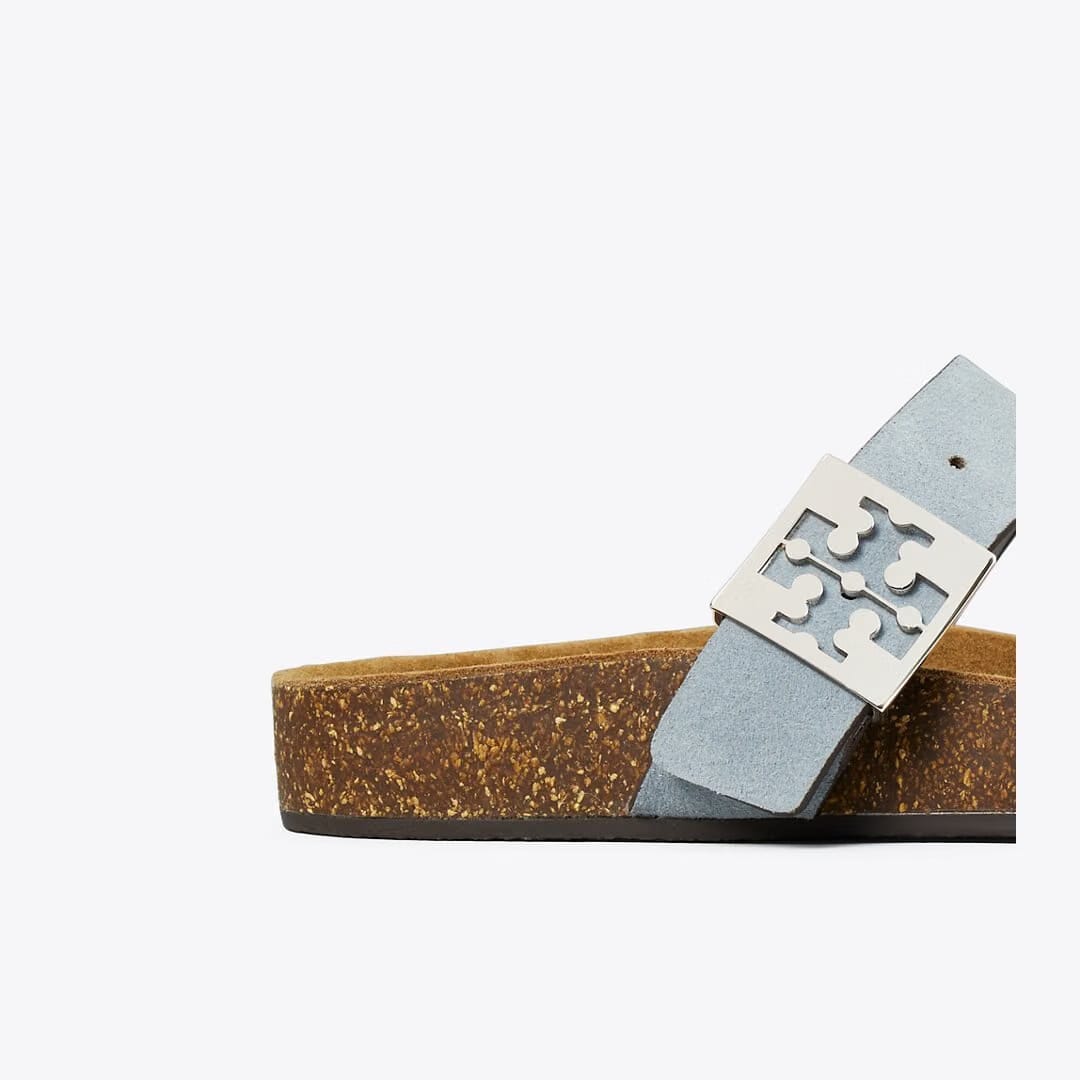 Tory Burch Mellow T-Strap Sandal ARIA BLUE / AVOLA