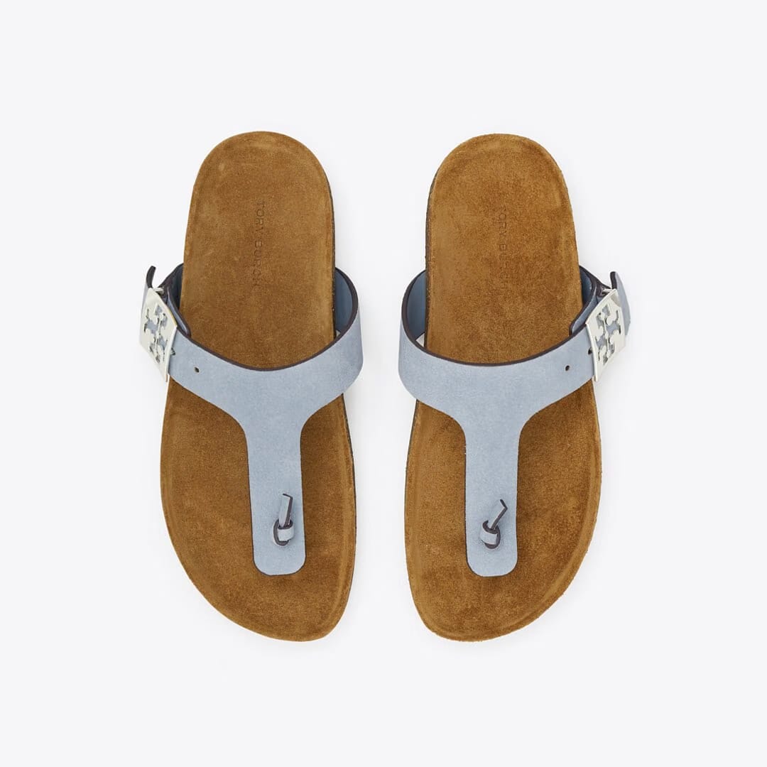 Tory Burch Mellow T-Strap Sandal ARIA BLUE / AVOLA